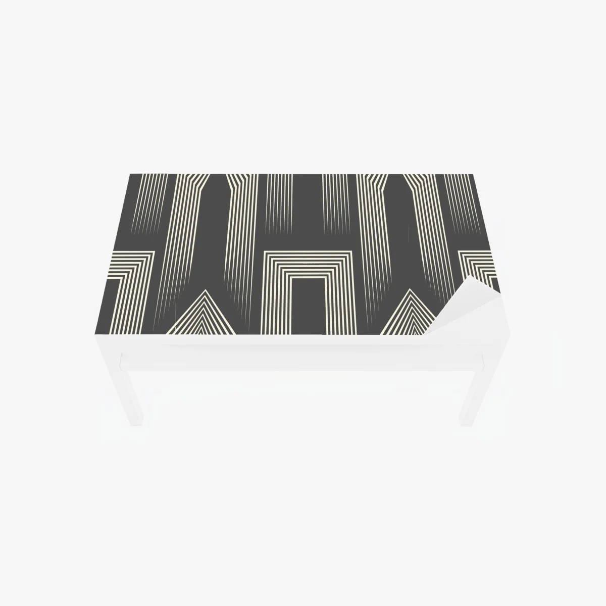 Tischaufkleber und Schreibtischaufkleber geometrisches art-deco-muster in grau und beige – Wallnifity® Tischaufkleber und Schreibtischaufkleber geometrisches art-deco-muster in grau und beige – Wallnifity®