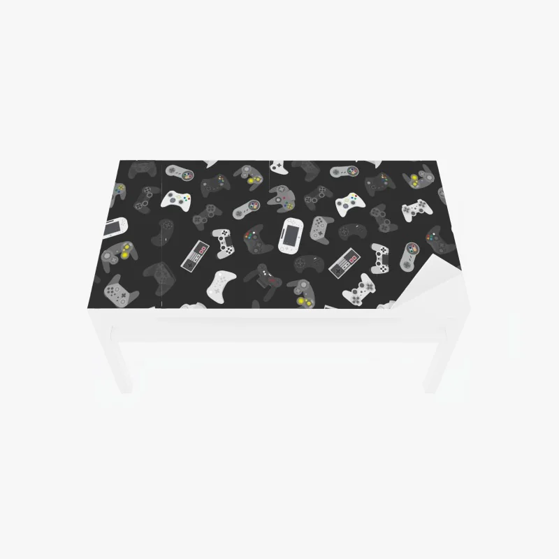 Tischaufkleber und Schreibtischaufkleber stadtpanorama mit bergen und blauem himmel – Wallnifity®