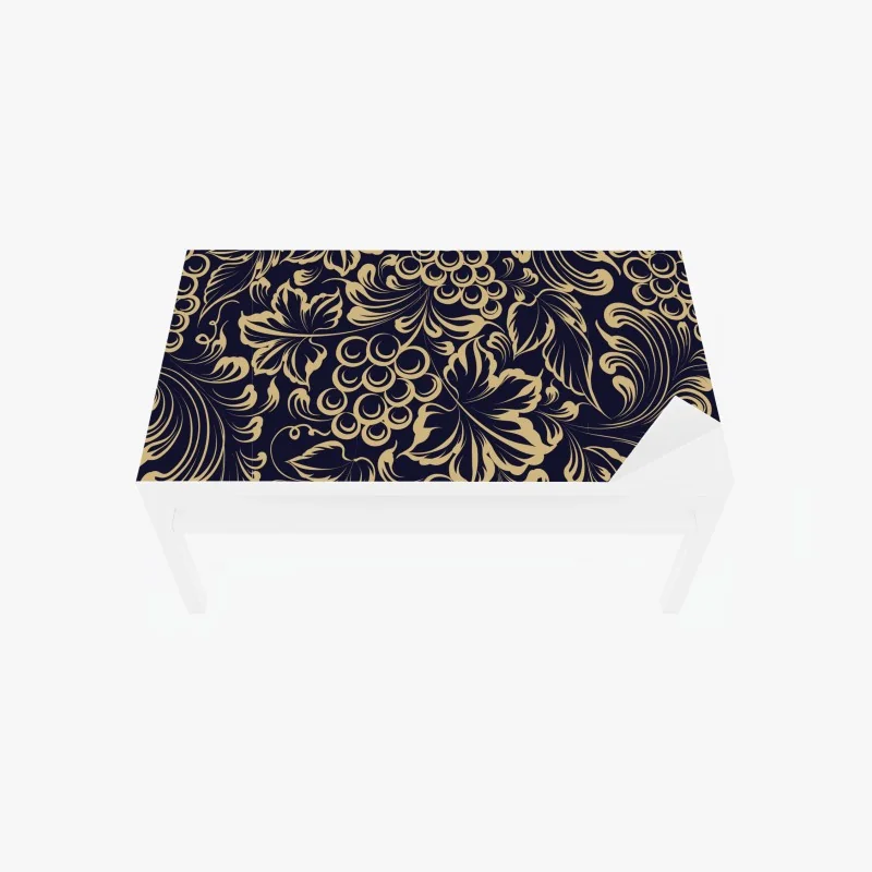 Tischaufkleber und Schreibtischaufkleber goldener sonnenuntergang über der skyline von New York – Wallnifity®