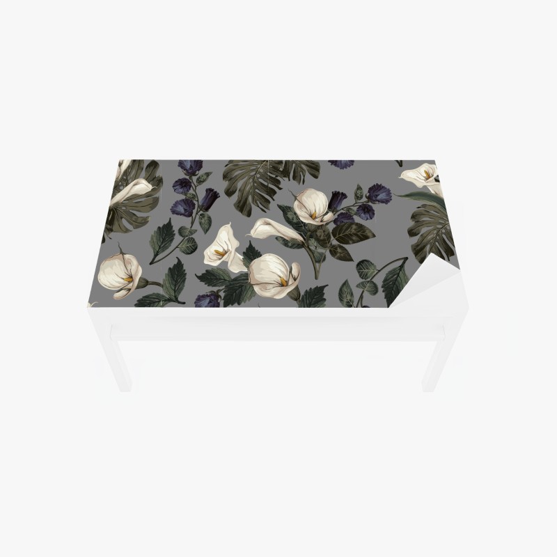 Tischaufkleber und Schreibtischaufkleber zeitgenössisches korallenrosa architekturmotiv – Wallnifity®