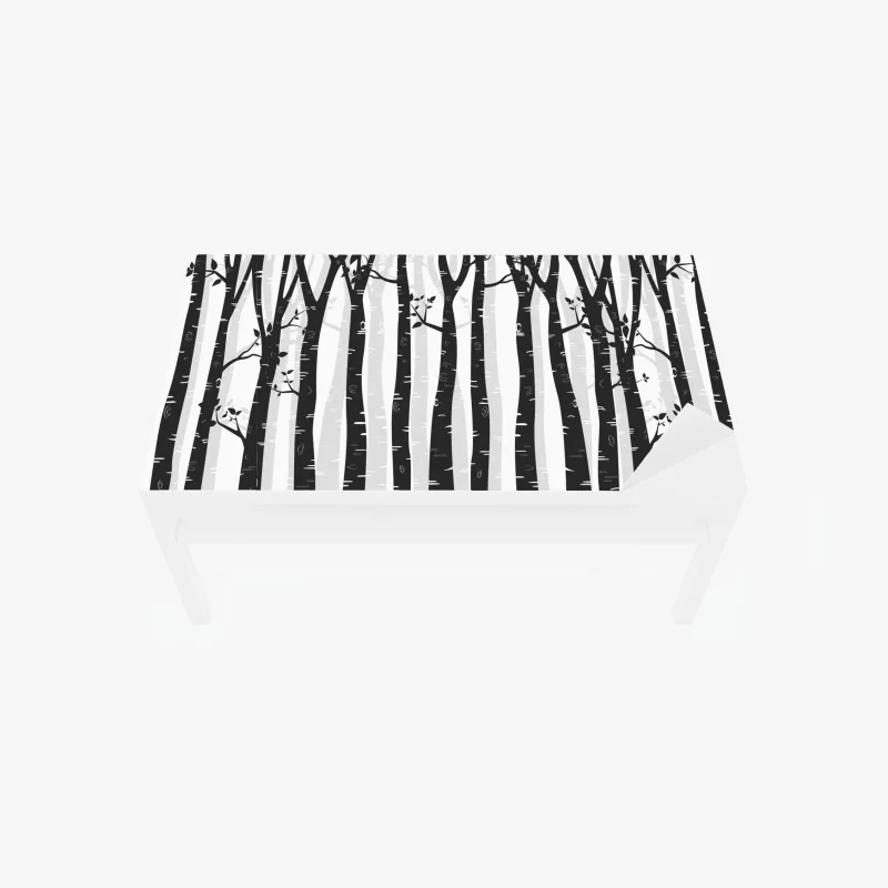 Tischaufkleber und Schreibtischaufkleber tropisches geometrisches vogelmuster – Wallnifity®