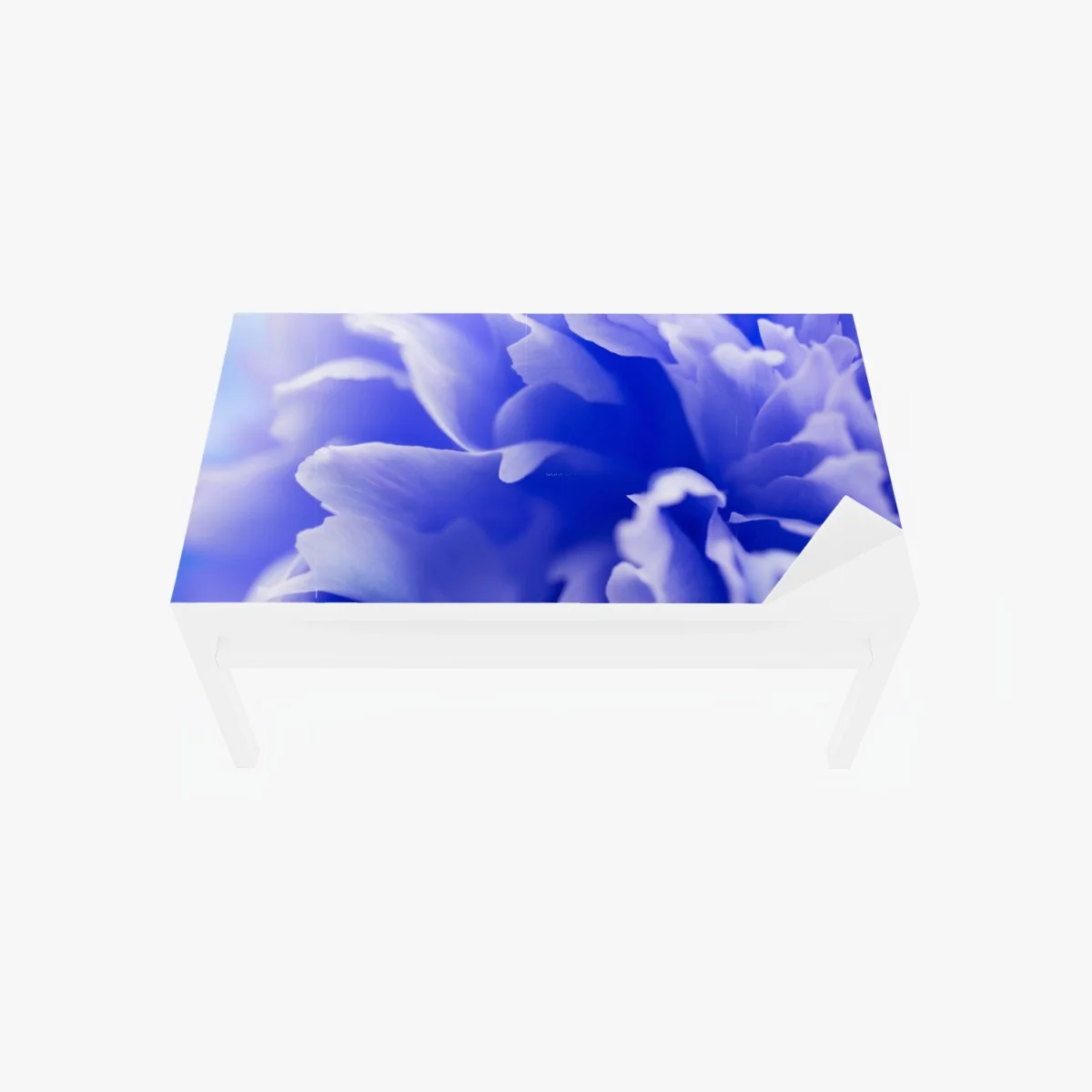 Tischaufkleber und Schreibtischaufkleber sanfte blaue abstrakte blume nahaufnahme – Wallnifity® Tischaufkleber und Schreibtischaufkleber sanfte blaue abstrakte blume nahaufnahme – Wallnifity®