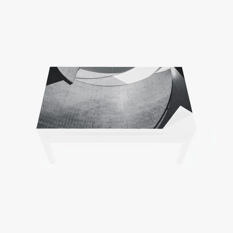 Tischaufkleber und Schreibtischaufkleber geschwungene beton-spiraltreppe