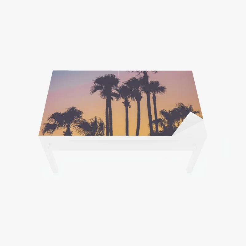 Tischaufkleber und Schreibtischaufkleber tropisches muster mit strelitzie – Wallnifity®