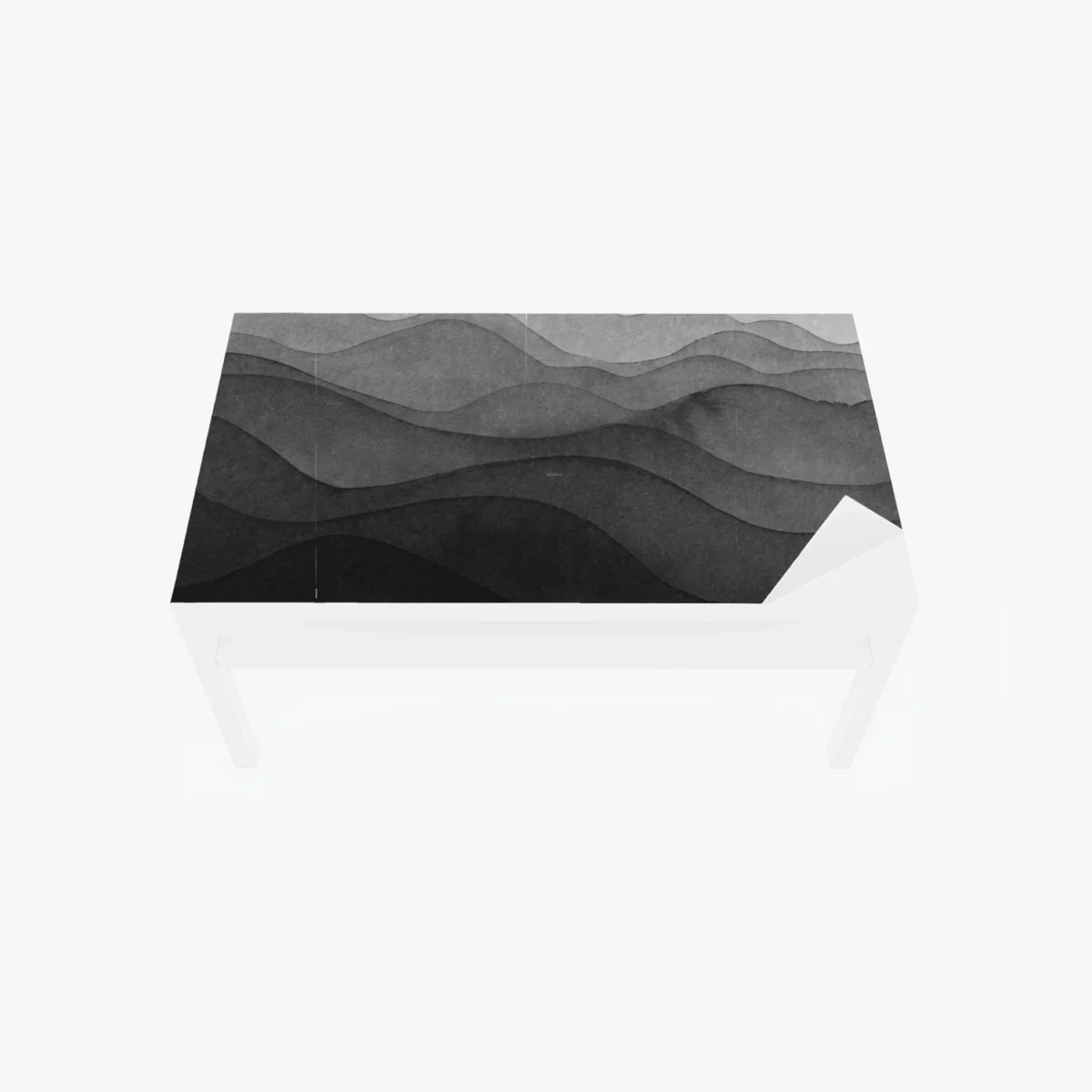 Tischaufkleber und Schreibtischaufkleber monochrome geschichtete berge – Wallnifity® Tischaufkleber und Schreibtischaufkleber monochrome geschichtete berge – Wallnifity®