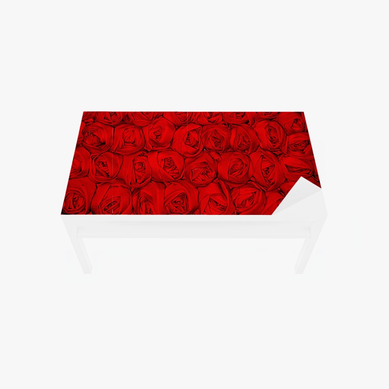 Tischaufkleber und Schreibtischaufkleber endlose rote rosen