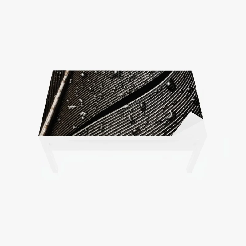 Tischaufkleber und Schreibtischaufkleber türkis schuppenmuster mit goldakzenten – Wallnifity®