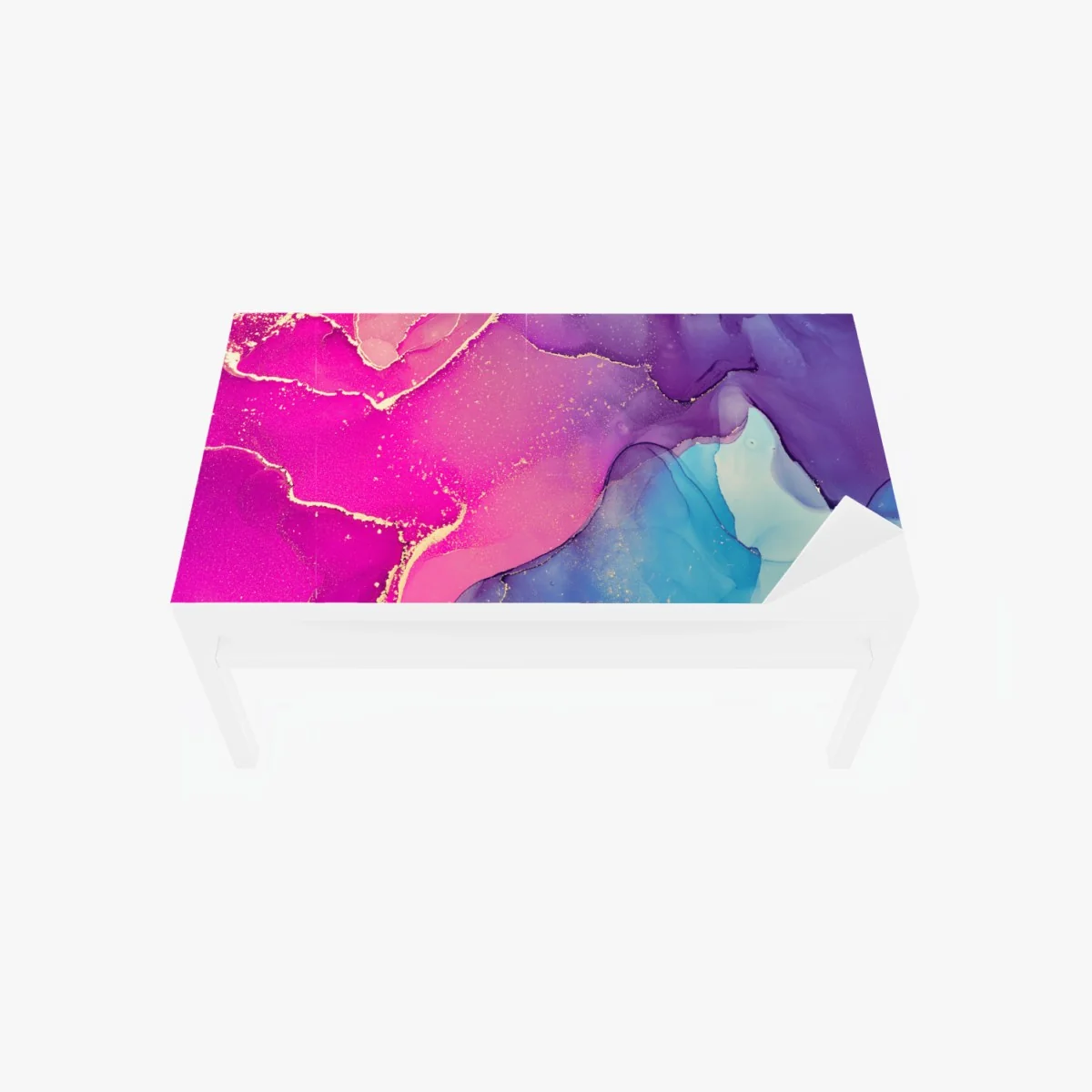 Tischaufkleber und Schreibtischaufkleber leuchtende marmorierte komposition aus alkohol-tinte – Wallnifity® Tischaufkleber und Schreibtischaufkleber leuchtende marmorierte komposition aus alkohol-tinte – Wallnifity®