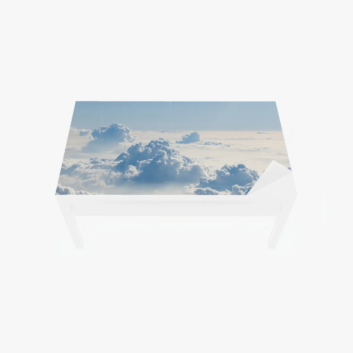 Tischaufkleber und Schreibtischaufkleber luftige wolkenlandschaft im soften blau – Wallnifity® Tischaufkleber und Schreibtischaufkleber luftige wolkenlandschaft im soften blau – Wallnifity®