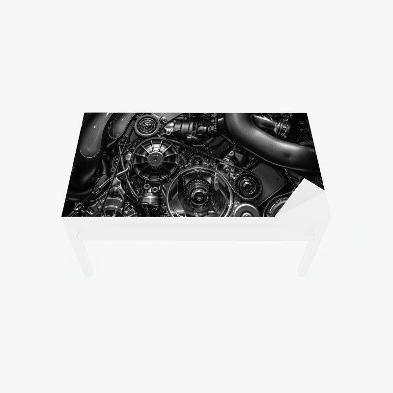 Tischaufkleber und Schreibtischaufkleber handgezeichnetes muster von friseurwerkzeugen – Wallnifity®