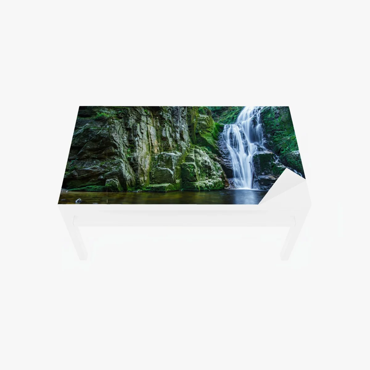 Tischaufkleber und Schreibtischaufkleber wasserfall Kamienczyk im Karkonosze – Wallnifity® Tischaufkleber und Schreibtischaufkleber wasserfall Kamienczyk im Karkonosze – Wallnifity®