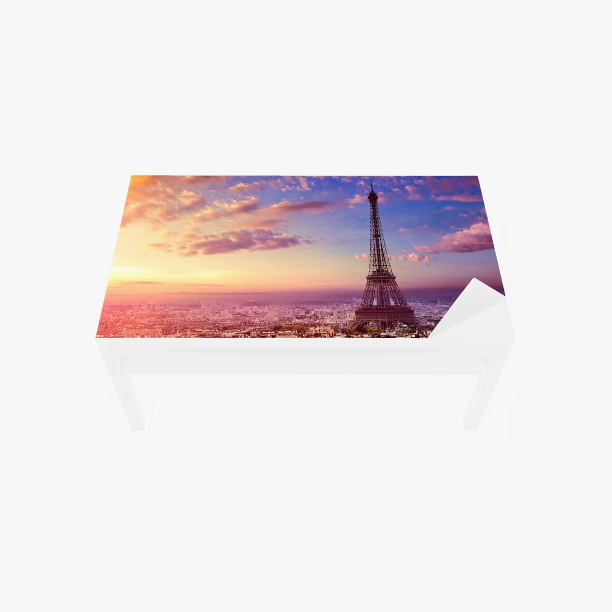 Tischaufkleber und Schreibtischaufkleber sonnenuntergang über dem Eiffelturm – Wallnifity® Tischaufkleber und Schreibtischaufkleber sonnenuntergang über dem Eiffelturm – Wallnifity®