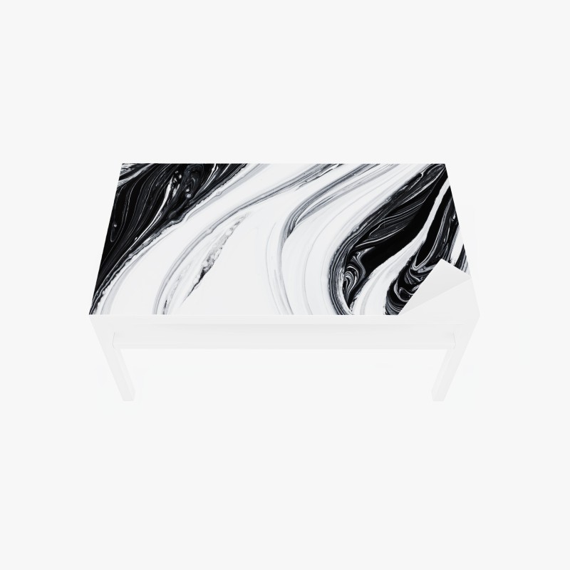 Tischaufkleber und Schreibtischaufkleber grünes botanisches blättermuster – Wallnifity®