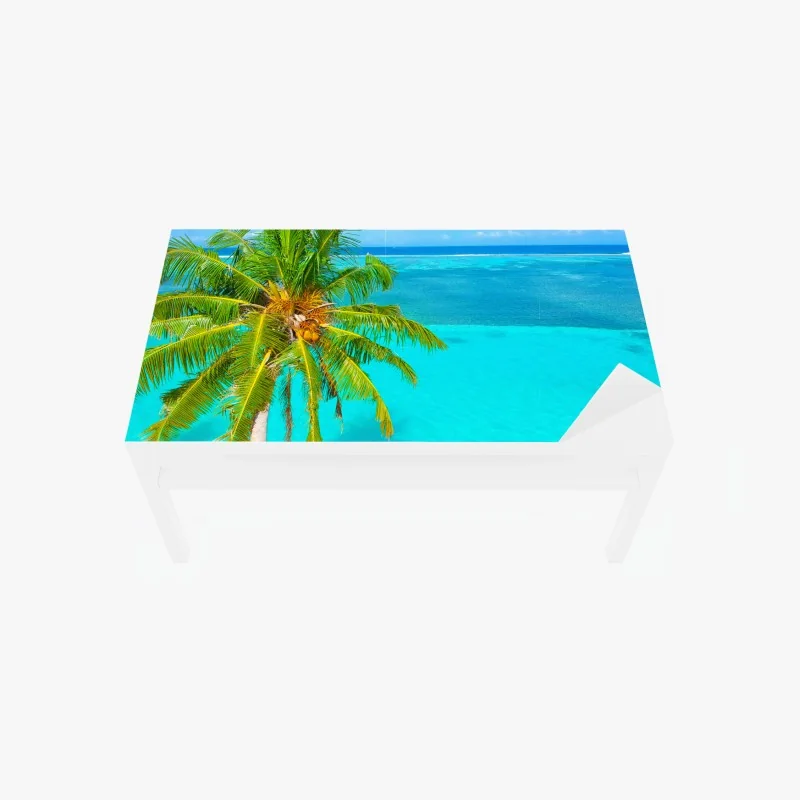 Tischaufkleber und Schreibtischaufkleber üppige tropische farnblätter – Wallnifity®