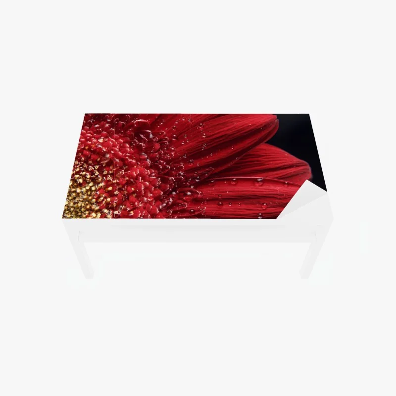 Tischaufkleber und Schreibtischaufkleber leuchtende lila-blaue abstrakte 3d-formen – Wallnifity®