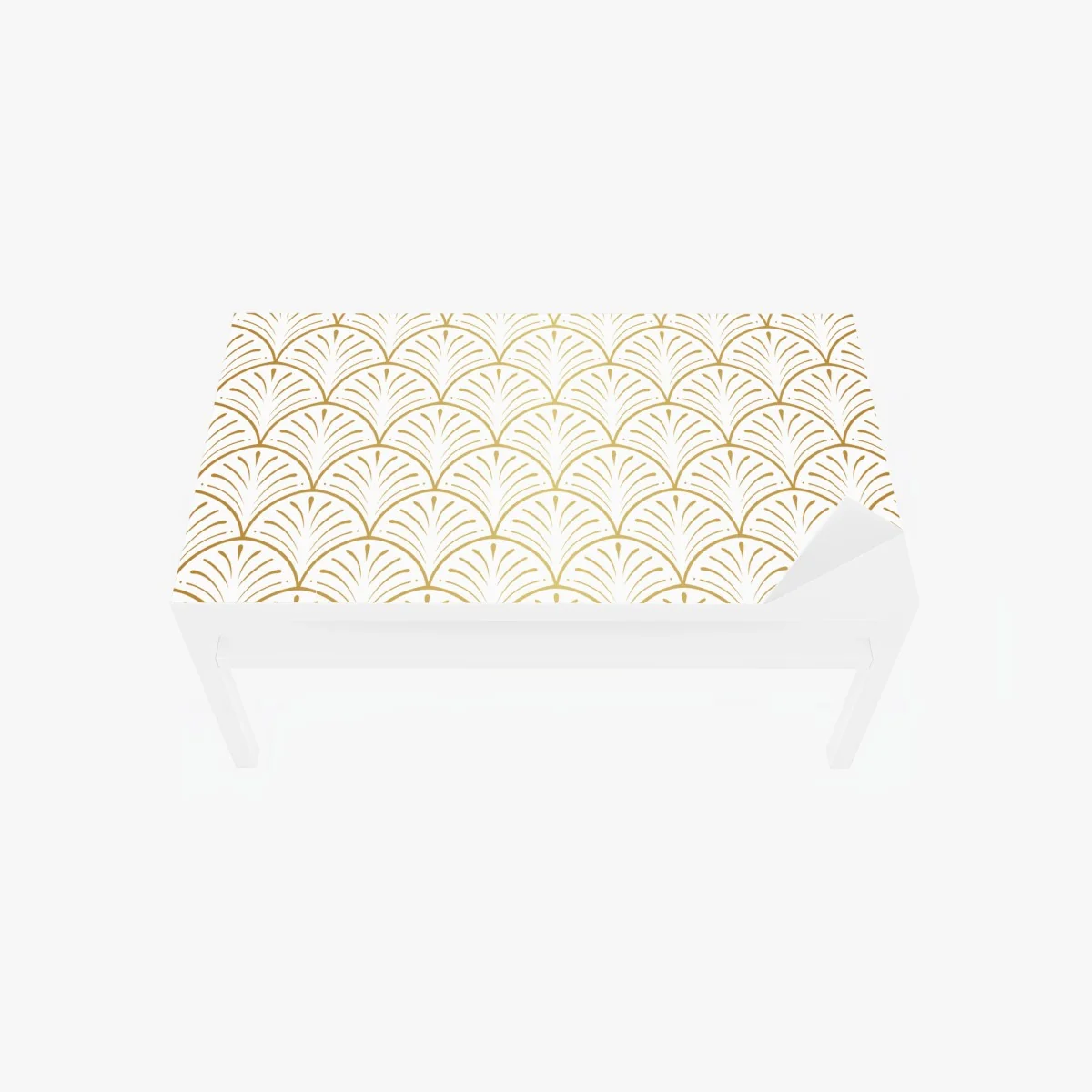 Tischaufkleber und Schreibtischaufkleber goldenes art deco fächermuster – Wallnifity® Tischaufkleber und Schreibtischaufkleber goldenes art deco fächermuster – Wallnifity®