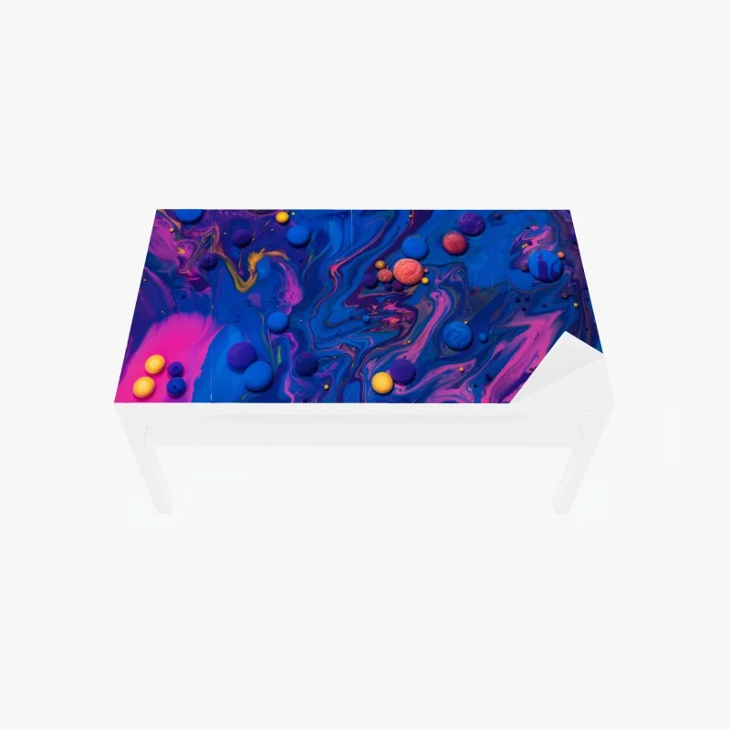 Tischaufkleber und Schreibtischaufkleber stilisiertes wellenmuster – Wallnifity®