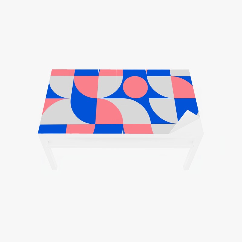 Tischaufkleber und Schreibtischaufkleber feines blattadern-muster in grautönen – Wallnifity®