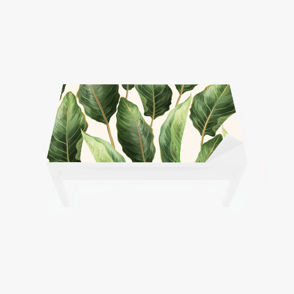 Tischaufkleber und Schreibtischaufkleber tropisches bananenblattmuster – Wallnifity® Tischaufkleber und Schreibtischaufkleber tropisches bananenblattmuster – Wallnifity®