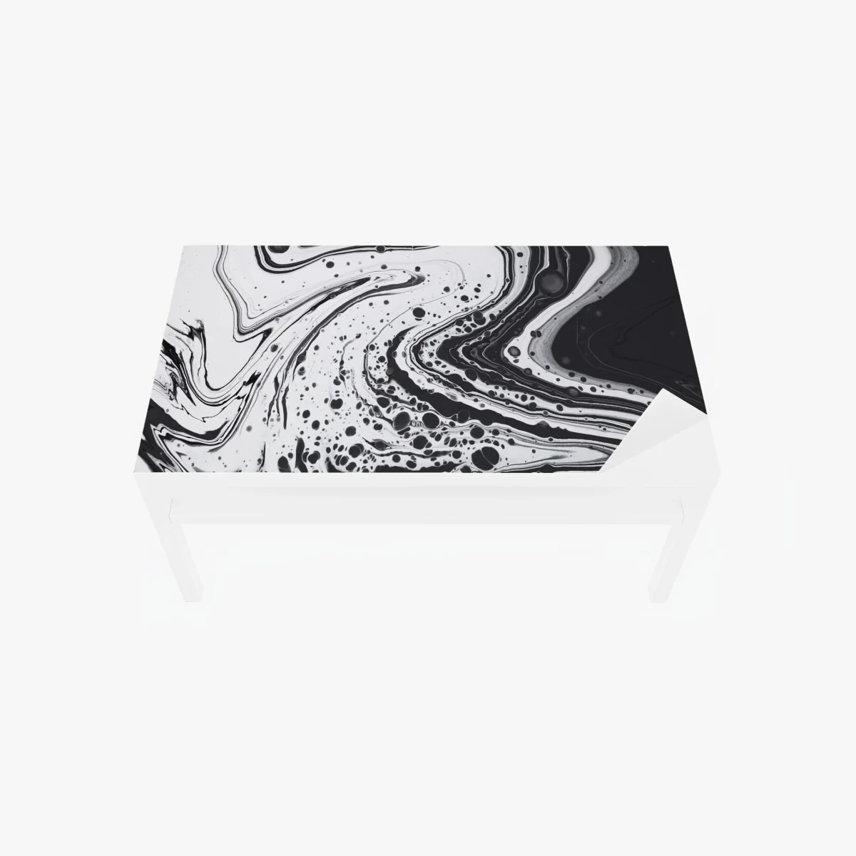 Tischaufkleber und Schreibtischaufkleber schwarz-weißes marmormuster – Wallnifity® Tischaufkleber und Schreibtischaufkleber schwarz-weißes marmormuster – Wallnifity®