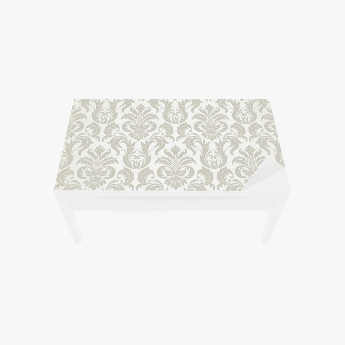 Tischaufkleber und Schreibtischaufkleber elegantes beiges damastmuster – Wallnifity® Tischaufkleber und Schreibtischaufkleber elegantes beiges damastmuster – Wallnifity®