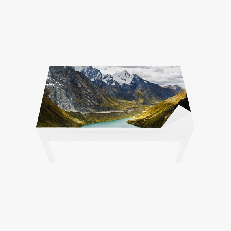 Tischaufkleber und Schreibtischaufkleber tropische flamingo-oase – Wallnifity®