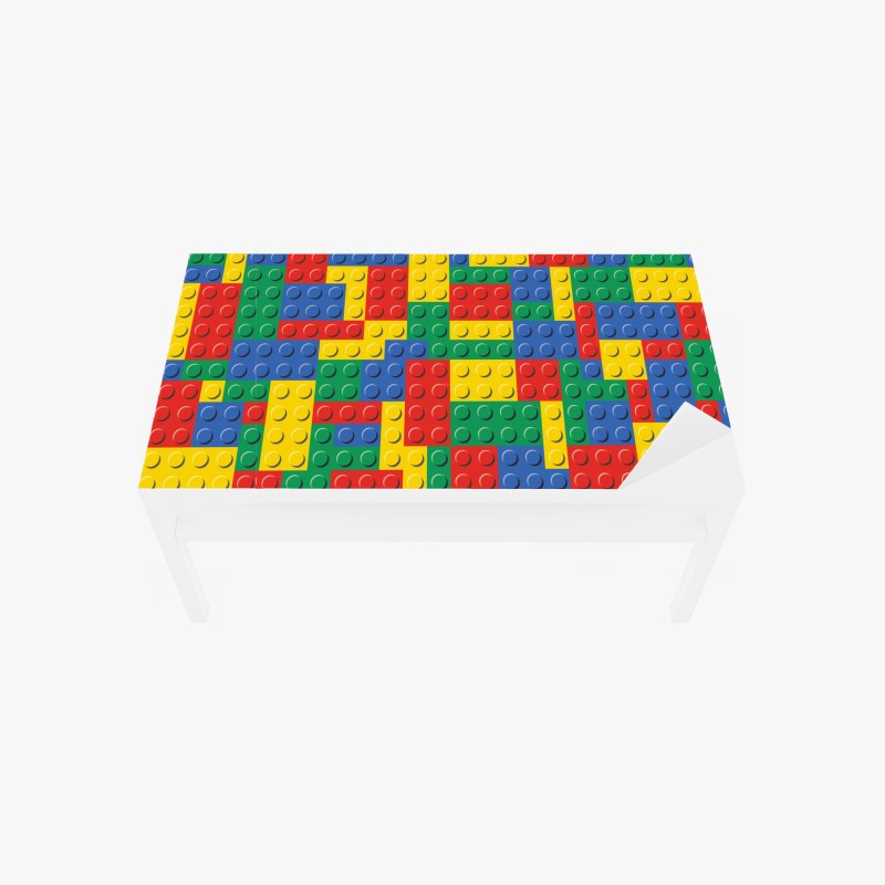 Tischaufkleber und Schreibtischaufkleber pastellfarbene geometrische komposition – Wallnifity®