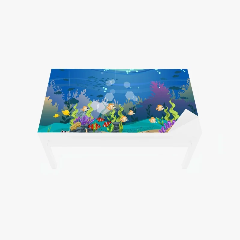 Tischaufkleber und Schreibtischaufkleber kräftiges geometrisches dreiecksmuster – Wallnifity®