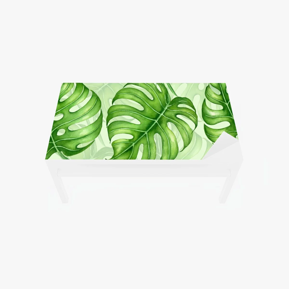 Tischaufkleber und Schreibtischaufkleber aquarell monstera blättermuster – Wallnifity® Tischaufkleber und Schreibtischaufkleber aquarell monstera blättermuster – Wallnifity®
