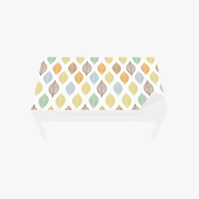 Tischaufkleber und Schreibtischaufkleber pastelliges blättermuster für die wand