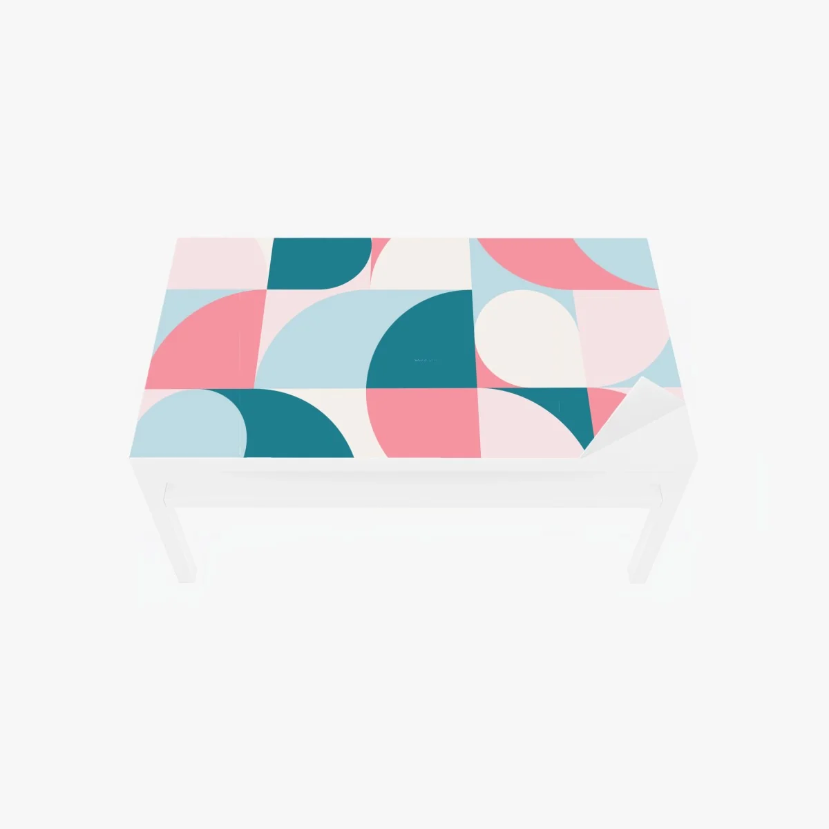 Tischaufkleber und Schreibtischaufkleber pastell geometrische mosaik – Wallnifity®