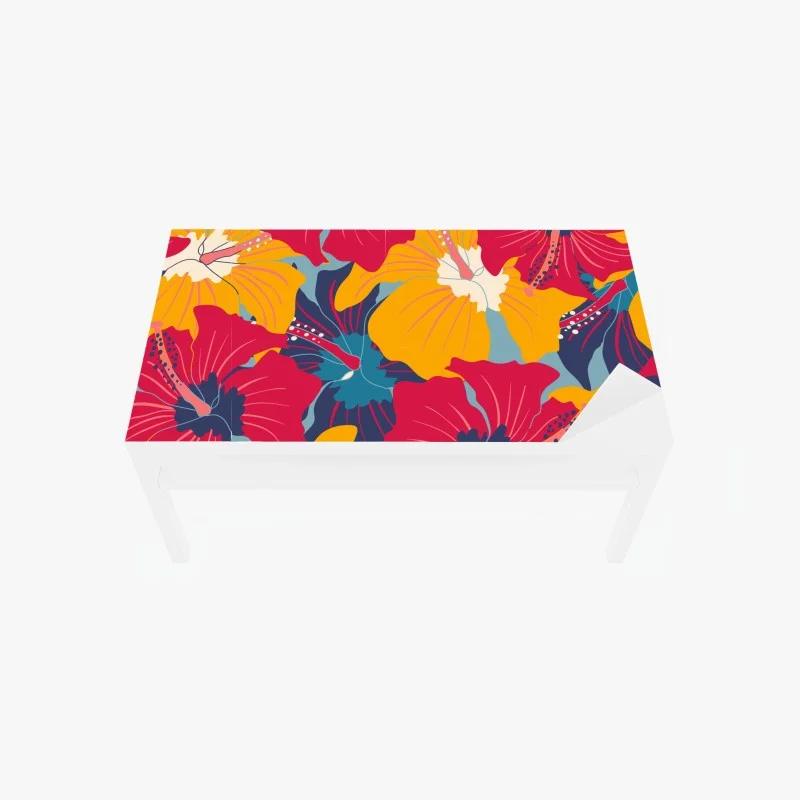 Tischaufkleber und Schreibtischaufkleber tropische türkisfarbene bucht panorama – Wallnifity®