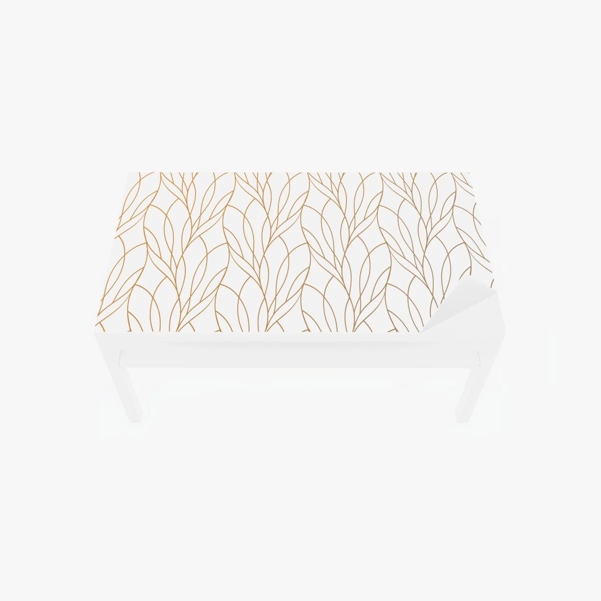 Tischaufkleber und Schreibtischaufkleber goldenes blattmuster auf weißem hintergrund – Wallnifity® Tischaufkleber und Schreibtischaufkleber goldenes blattmuster auf weißem hintergrund – Wallnifity®