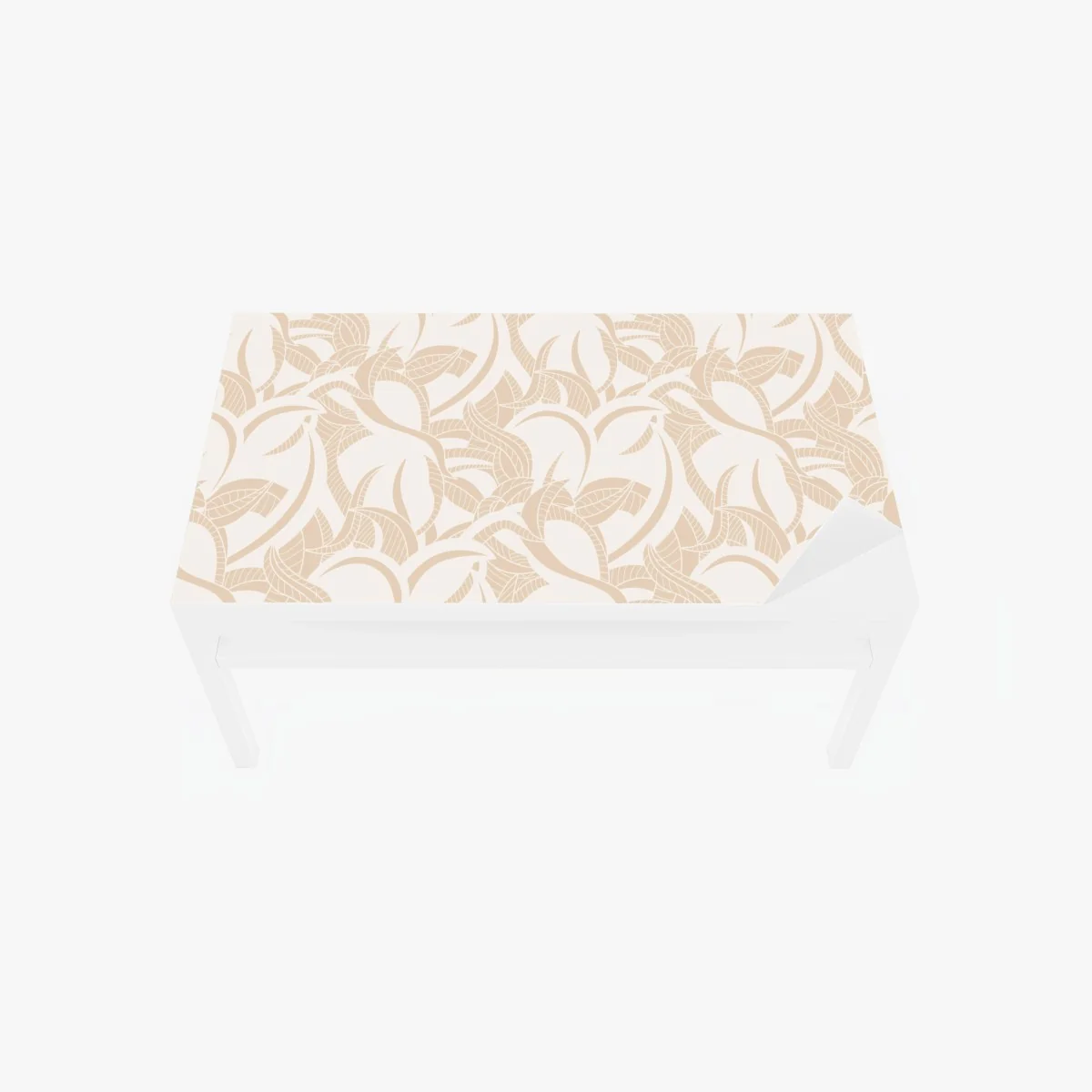 Tischaufkleber und Schreibtischaufkleber beiges blattmuster im botanischen stil – Wallnifity® Tischaufkleber und Schreibtischaufkleber beiges blattmuster im botanischen stil – Wallnifity®