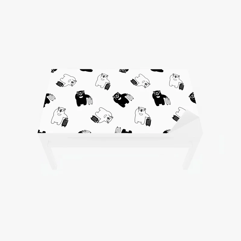 Tischaufkleber und Schreibtischaufkleber goldene herbstwiese – Wallnifity®