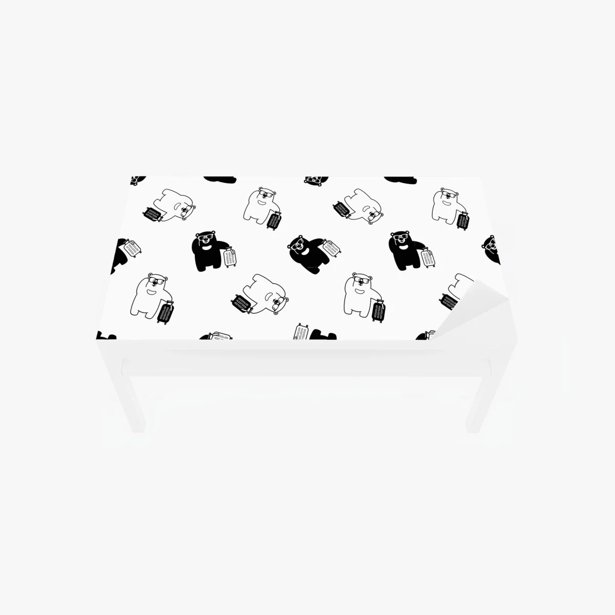 Tischaufkleber und Schreibtischaufkleber reisende bären muster – Wallnifity® Tischaufkleber und Schreibtischaufkleber reisende bären muster – Wallnifity®