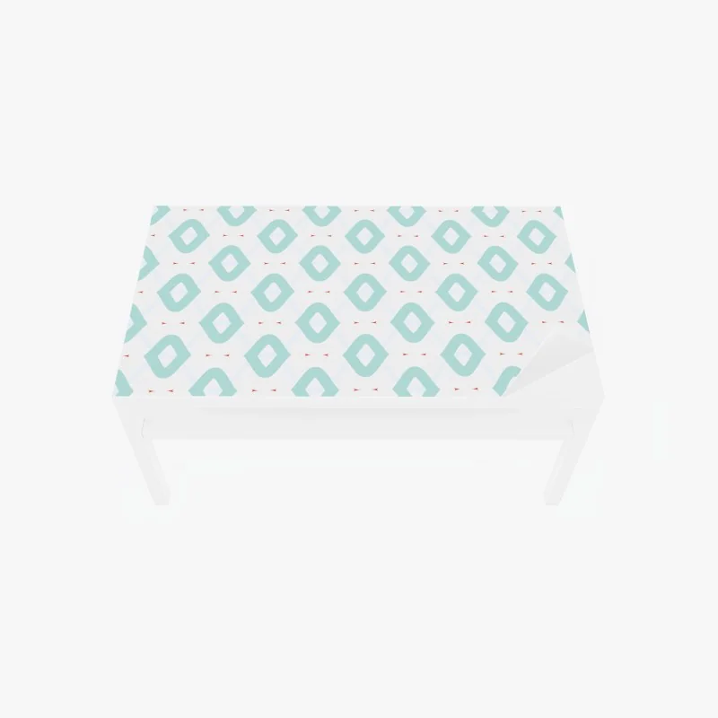 Tischaufkleber und Schreibtischaufkleber goldenes blumenornament auf nachtblauem hintergrund – Wallnifity®