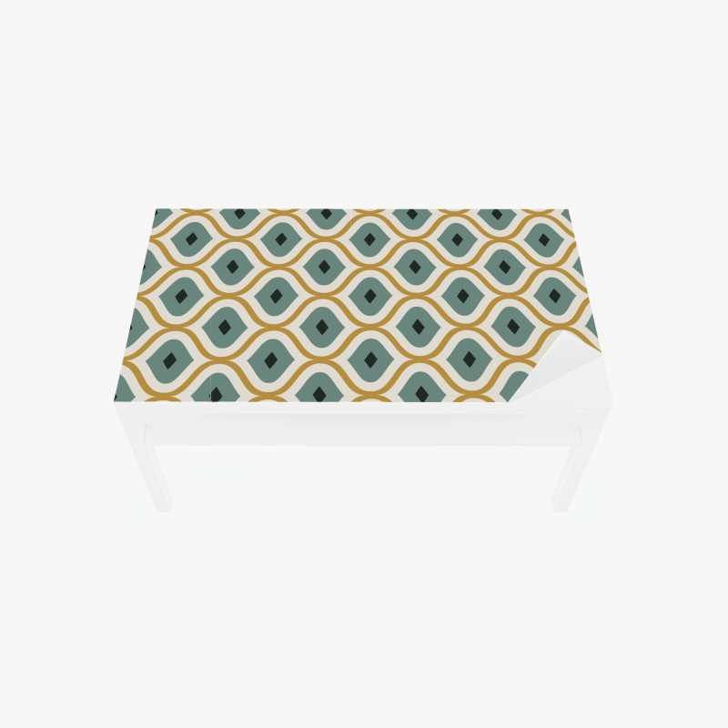 Tischaufkleber und Schreibtischaufkleber sonniges zitronenmuster – Wallnifity®