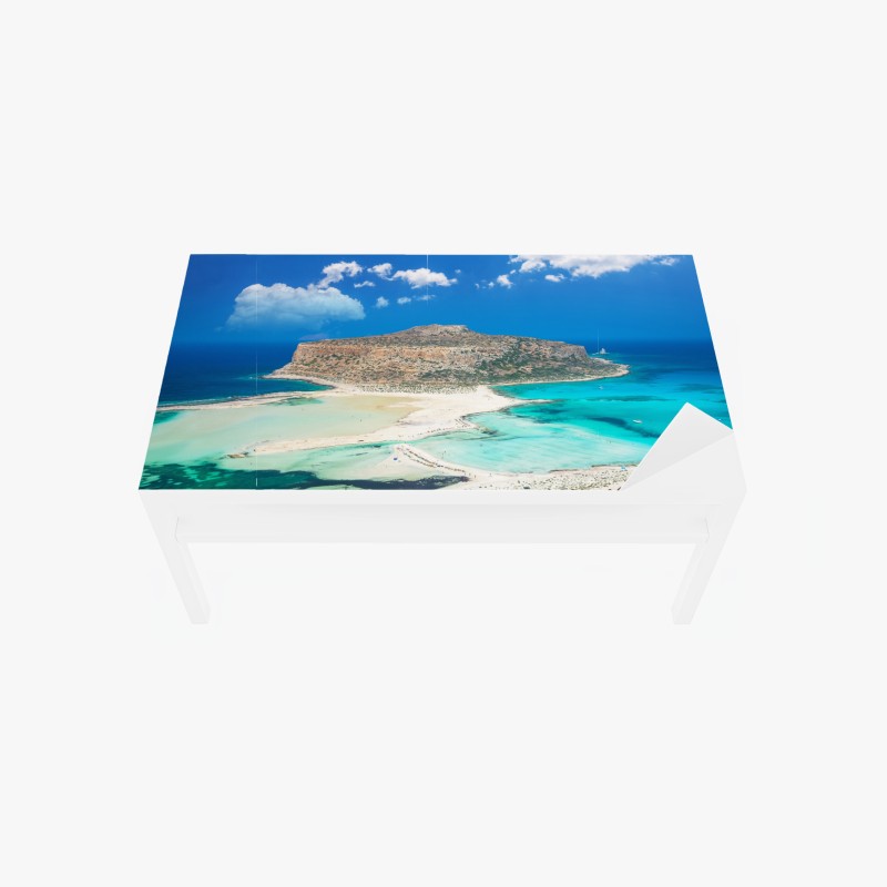 Tischaufkleber und Schreibtischaufkleber gold-schwarzer marmorwirbel – Wallnifity®