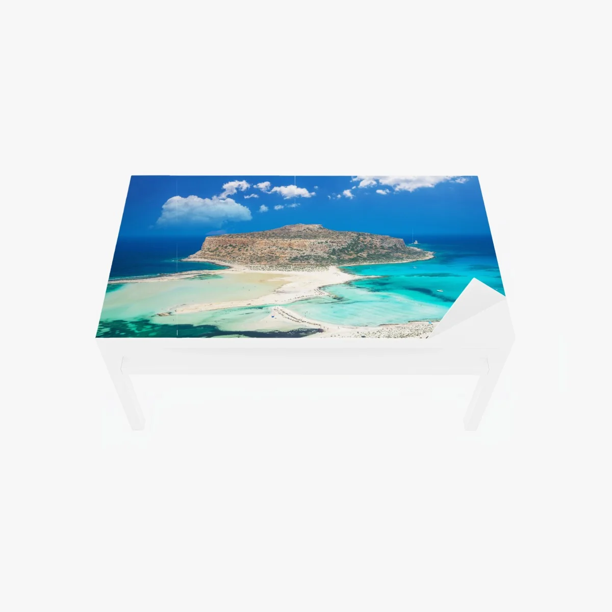 Tischaufkleber und Schreibtischaufkleber Balos strand und türkislagune – Wallnifity® Tischaufkleber und Schreibtischaufkleber Balos strand und türkislagune – Wallnifity®