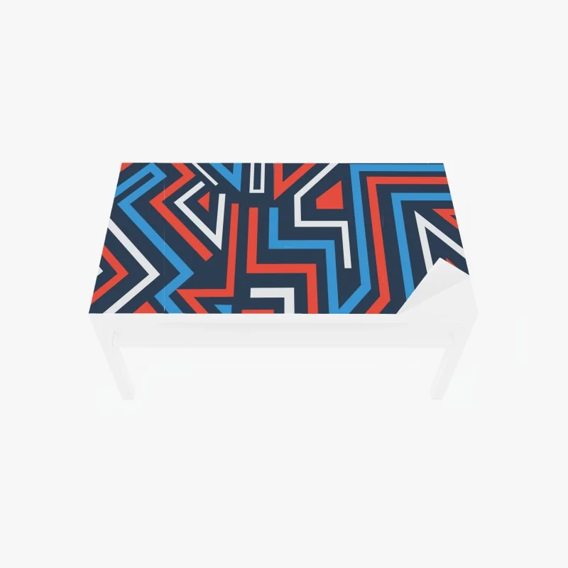 Tischaufkleber und Schreibtischaufkleber fette geometrische linien