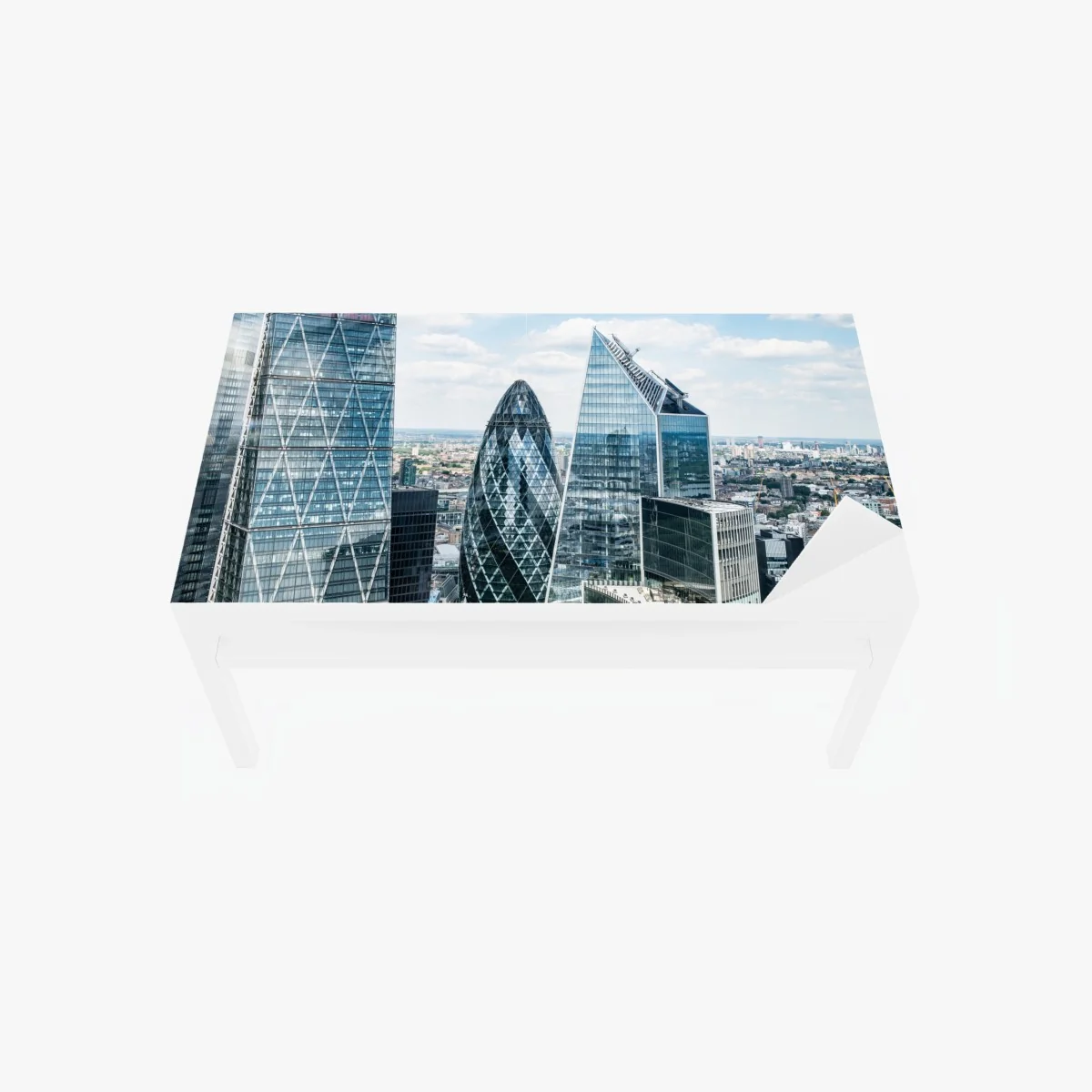Tischaufkleber und Schreibtischaufkleber moderne London skyline mit gläsernen wolkenkratzern – Wallnifity® Tischaufkleber und Schreibtischaufkleber moderne London skyline mit gläsernen wolkenkratzern – Wallnifity®
