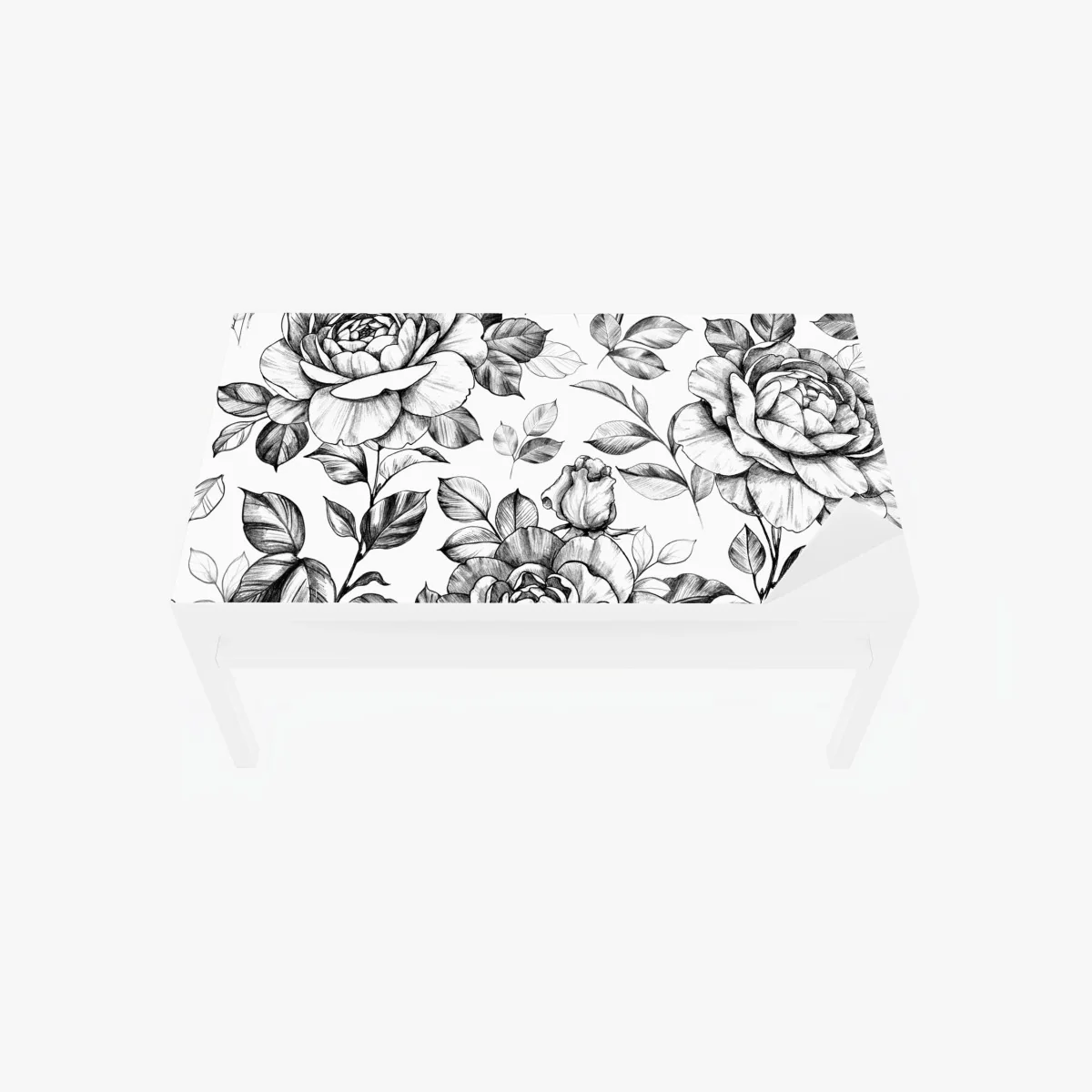 Tischaufkleber und Schreibtischaufkleber handgezeichnetes rosenmuster – Wallnifity® Tischaufkleber und Schreibtischaufkleber handgezeichnetes rosenmuster – Wallnifity®