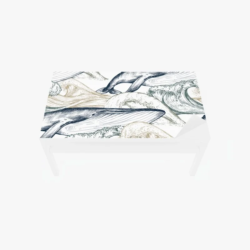 Tischaufkleber und Schreibtischaufkleber sonnige panoramaaufnahme eines stadtparks – Wallnifity®