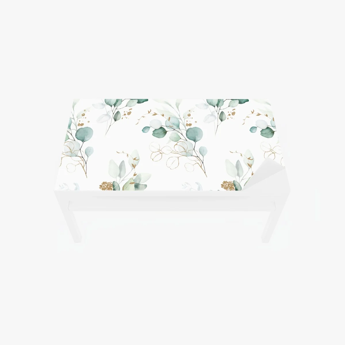 Tischaufkleber und Schreibtischaufkleber eukalyptus aquarell muster in grüntönen – Wallnifity® Tischaufkleber und Schreibtischaufkleber eukalyptus aquarell muster in grüntönen – Wallnifity®