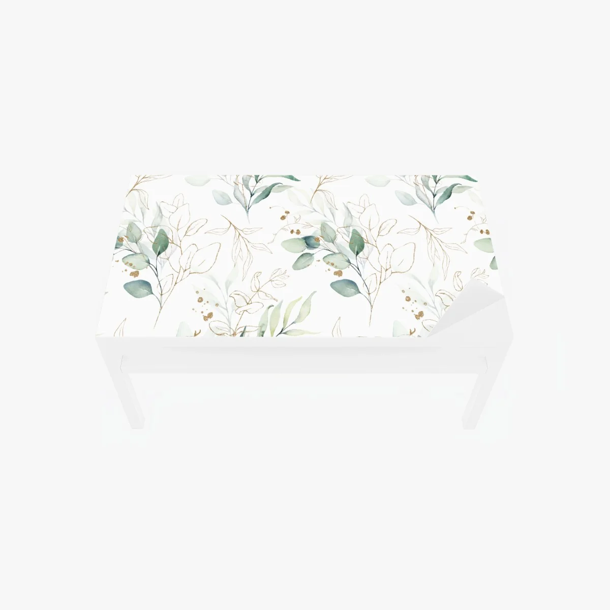 Tischaufkleber und Schreibtischaufkleber sanftes eukalyptus aquarellmuster – Wallnifity® Tischaufkleber und Schreibtischaufkleber sanftes eukalyptus aquarellmuster – Wallnifity®