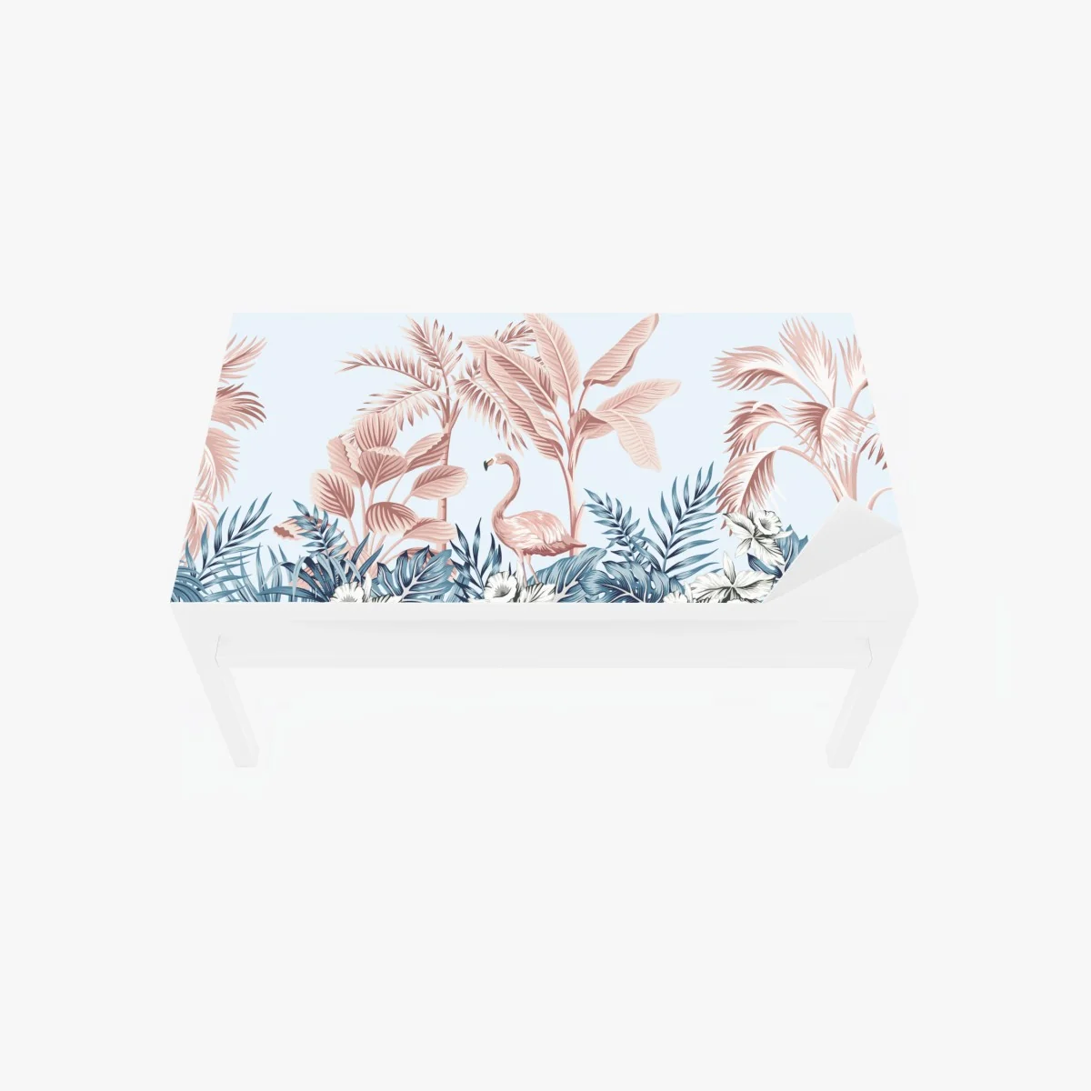 Tischaufkleber und Schreibtischaufkleber pastell tropischer flamingo garten – Wallnifity® Tischaufkleber und Schreibtischaufkleber pastell tropischer flamingo garten – Wallnifity®
