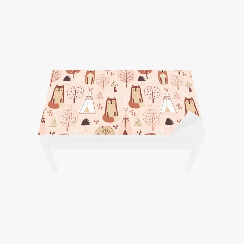 Tischaufkleber und Schreibtischaufkleber üppige tropische blätter – Wallnifity®