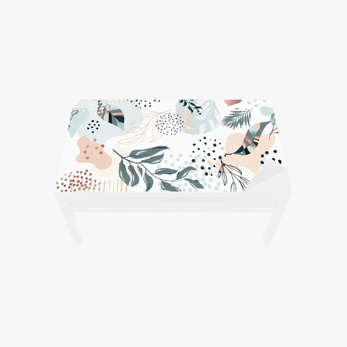 Tischaufkleber und Schreibtischaufkleber pastellfarbenes botanisches abstraktes muster – Wallnifity® Tischaufkleber und Schreibtischaufkleber pastellfarbenes botanisches abstraktes muster – Wallnifity®