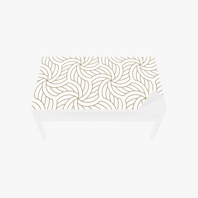 Tischaufkleber und Schreibtischaufkleber luxuriöse türkis abstraktion mit goldenen adern – Wallnifity®